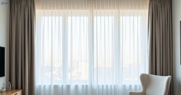 Freshly steam cleaned curtains in burnley-vic QLD